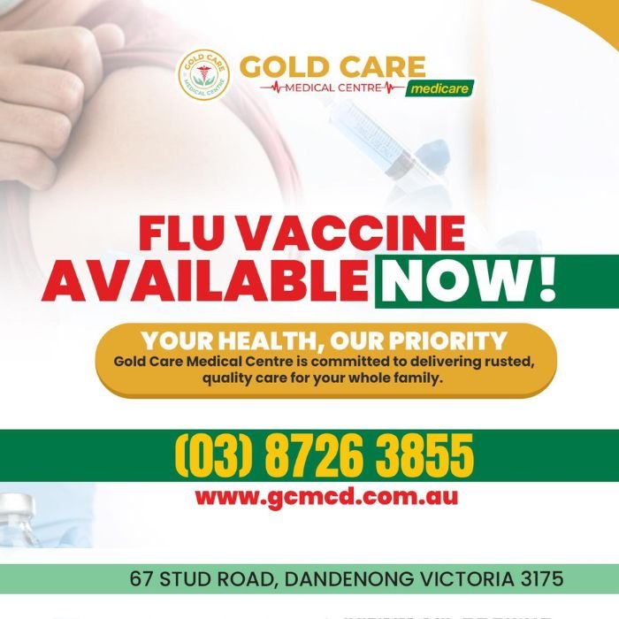 Flu Vaccine in Dandenong - GoldCare Medical Centre