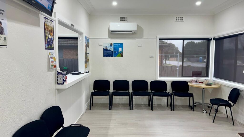 Inside of Gold Care Medical Centre - waiting room